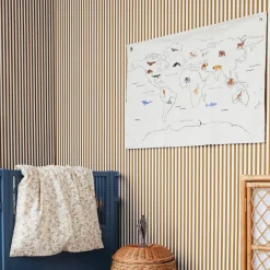ferm Living Wall Hanging/Textile Art, The World - Off-White