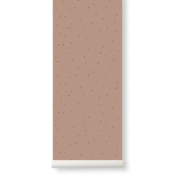 ferm Living Wallpaper, Dot - Dusty Rose