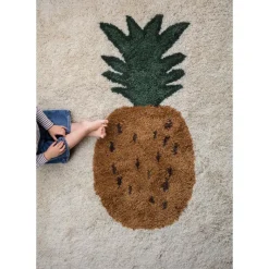 ferm Living Wool Rug, Pineapple - Small