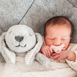 Flow Amsterdam Heartbeat Teddy Bear, Milo - Grey