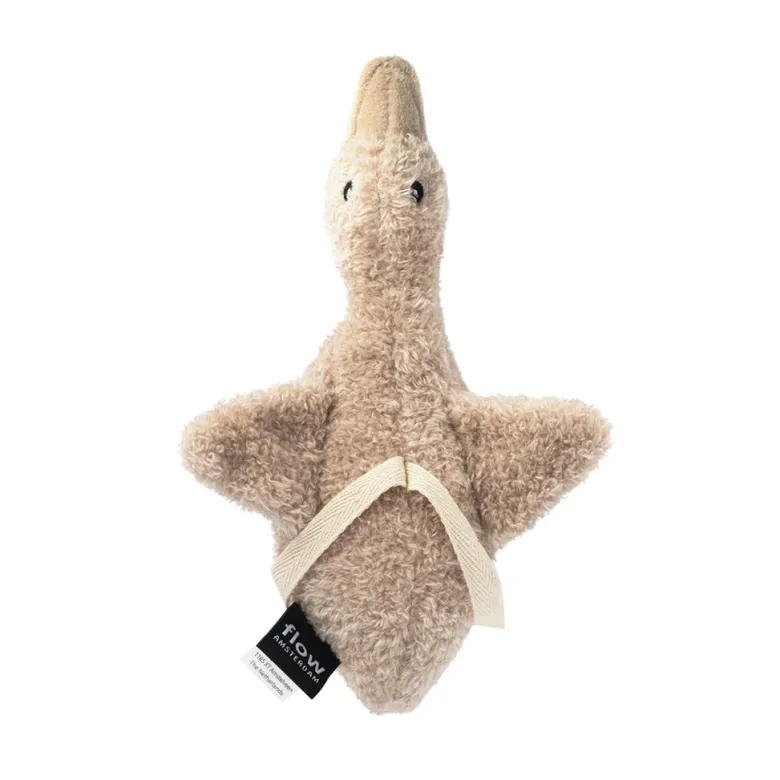 Flow Amsterdam Liva Mini Heartbeat Teddy Bear, Oat