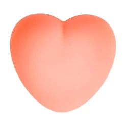 Flow Amsterdam Ruby Heart Night Lamp, Warm Gray
