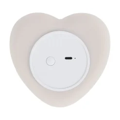 Flow Amsterdam Ruby Heart Night Lamp, Warm Gray