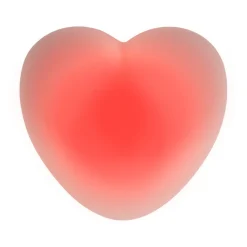 Flow Amsterdam Ruby Heart Night Lamp, Pink
