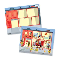 Foam Stickers, Reusable - My Town