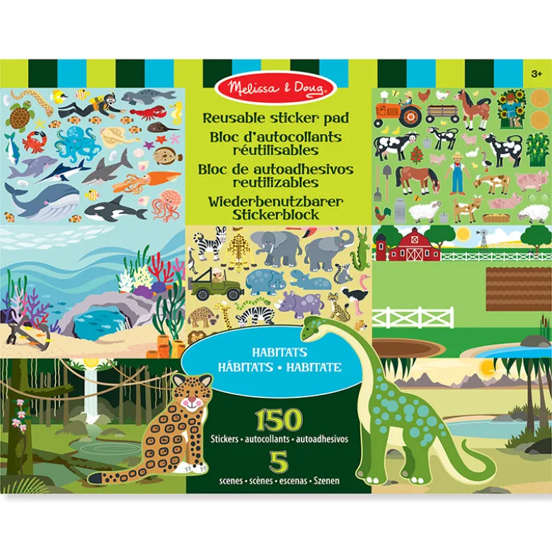 Foam Stickers, Reusable - My Habitat