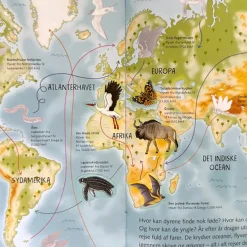 Forlaget Bolden, Nature's World – with Stickers – Atlas of the World's Animals