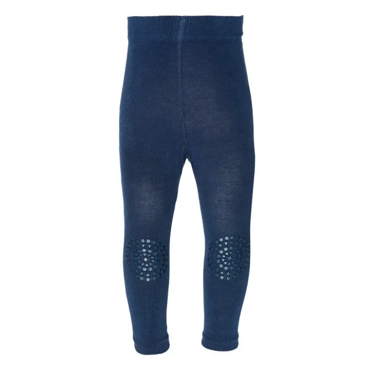 GoBabyGo Crawling Leggings with Grip Dots, Navy Blue