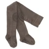 GoBabyGo Crawling Tights with Rubber Grips, Brown Melange - Wool