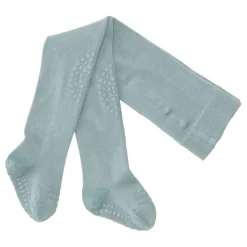 GoBabyGo Crawling Tights with Rubber Grips, Dusty Blue