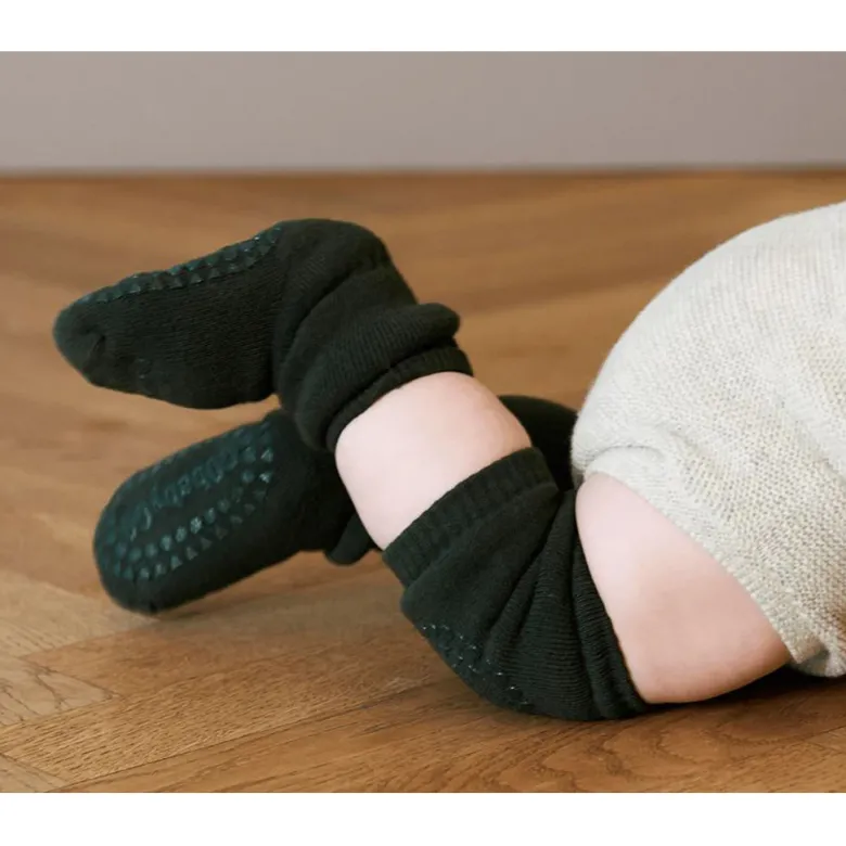 GoBabyGo Knee Pads with Non-Slip Grips, Forest Green