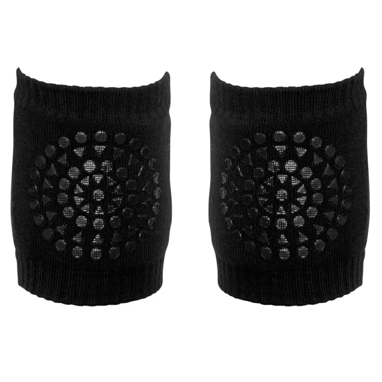 GoBabyGo Knee Pads with Rubber Dots, Black