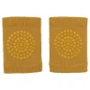 GoBabyGo Knee Pads with Rubber Dots, Mustard