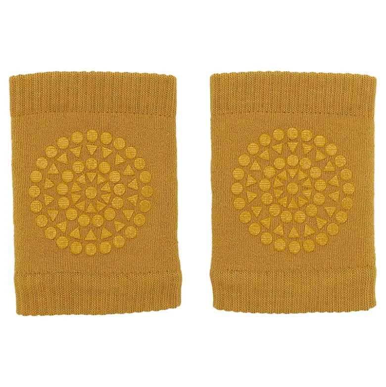 GoBabyGo Knee Pads with Rubber Dots, Mustard
