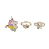 Great Pretenders, 3 Rings - Heart, Unicorn, and Butterfly