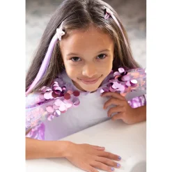 Great Pretenders Cape, The 5th Avenue Sequin Cape, Purple - Size 4-6 Years
