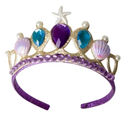 Great Pretenders Costume, Mermaid Skirt and Tiara in Purple/Turquoise – Ages 4-6