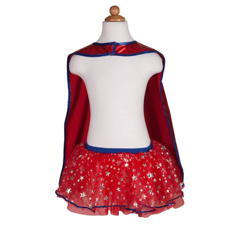 Great Pretenders Dress-Up Costume, Superhero Girl with Mask - Size 4-6 Years
