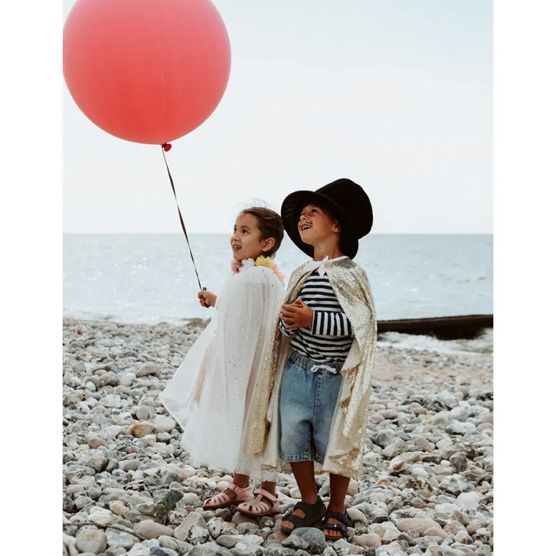 Great Pretenders Dress-Up Costume, Sequin Princess Cape, Gold - Size 4-6 Years
