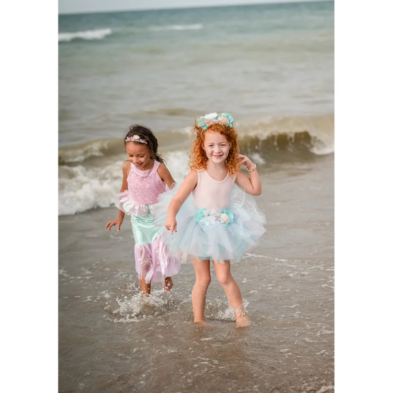 Great Pretenders Dress-up Costume, Mermaid Dress, Misty Pink - Size 3-8 Years
