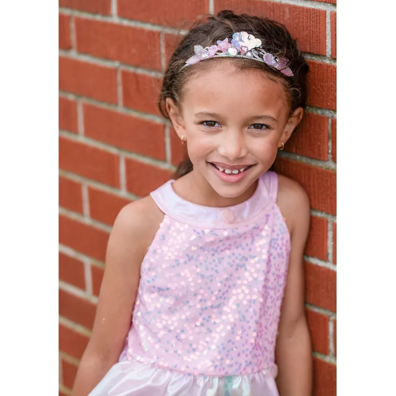 Great Pretenders Dress-up Costume, Mermaid Dress, Misty Pink - Size 3-8 Years