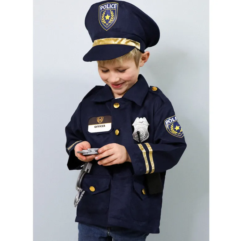 Great Pretenders Dress-Up Costume, Policeman with Hat and Accessories - Size 3-6 Years
