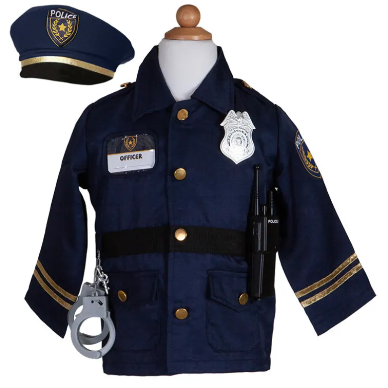 Great Pretenders Dress-Up Costume, Policeman with Hat and Accessories - Size 3-6 Years