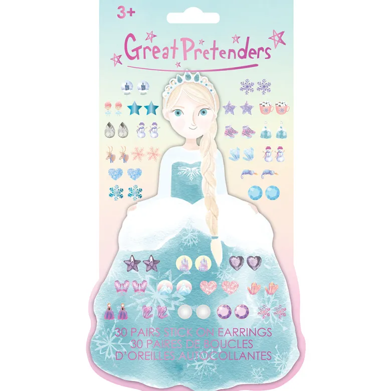 Great Pretenders Earring Stickers, Frosty Sister - 30 Pairs