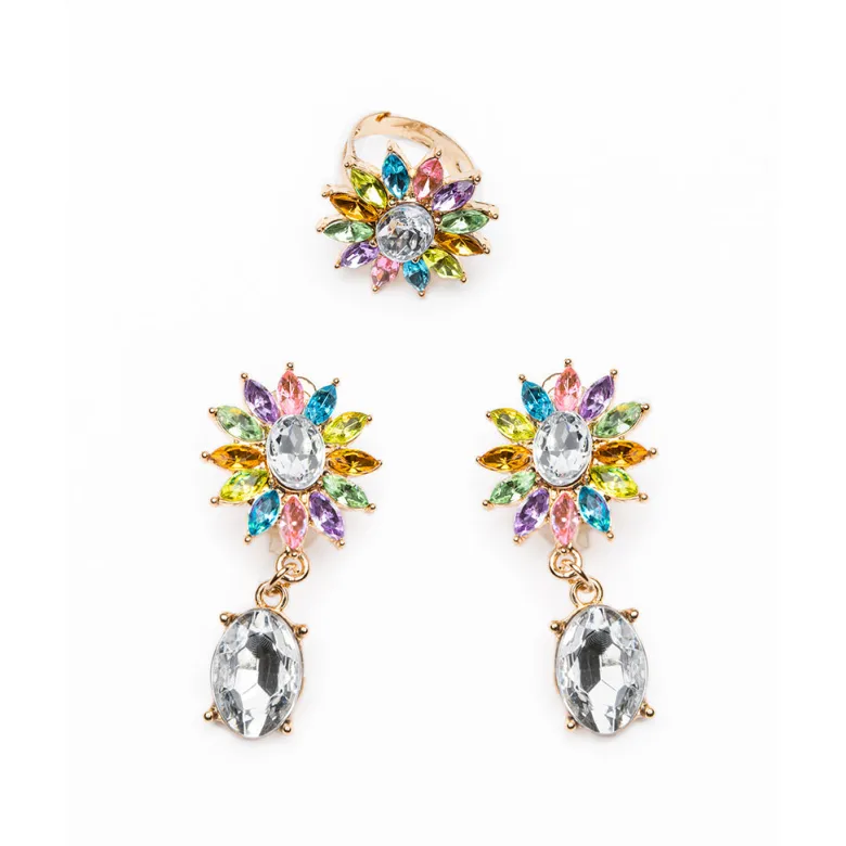 Great Pretenders Jewelry Set with Ring and Clip-On Earrings - Victoria