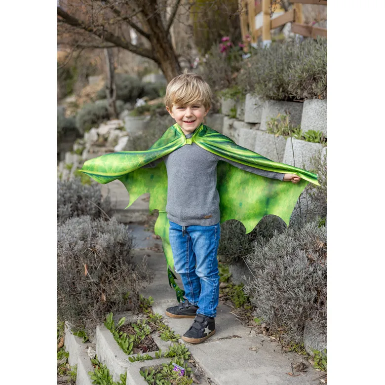 Great Pretenders Mask and Dragon Cape with Soft Wings - Size 4-6 Years