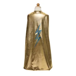Great Pretenders Superhero Cape, Blue Lightning, Reversible - Size 5-6 Years