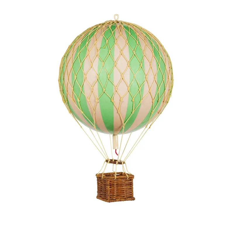 Green Hot Air Balloon - 18 cm