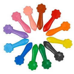 Haku Yoka, 12 Colored Crayons – Smiling Faces