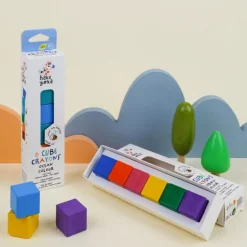 Haku Yoka, Square Crayons - Rainbow Colors