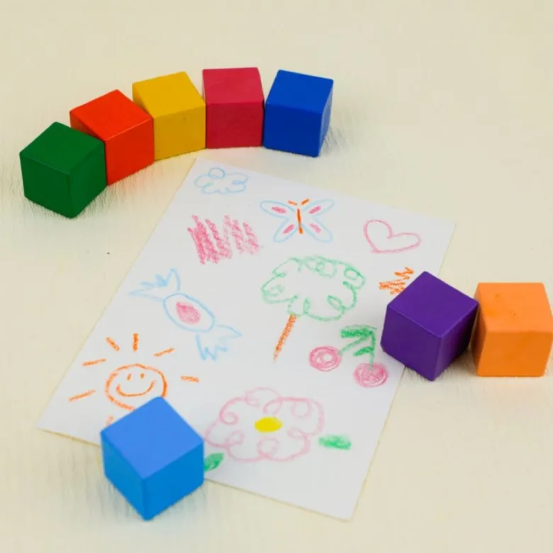 Haku Yoka, Square Crayons - Rainbow Colors