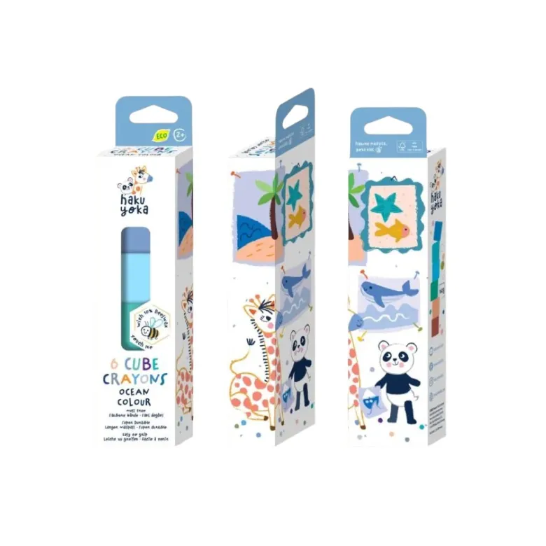 Haku Yoka, Square Crayons - Ocean Colors