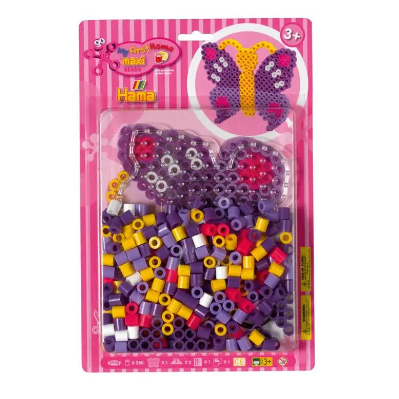 Hama Bead Set, Maxi - Butterfly + 250 Beads