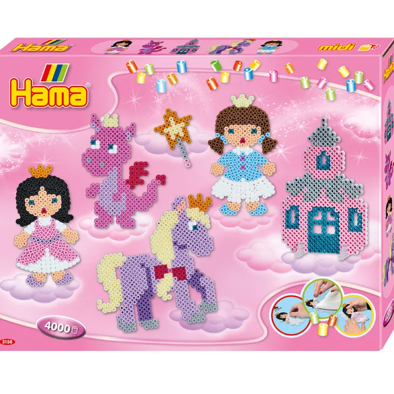 Hama Gift Box Madi, Fantasy Fun + 4000 Pieces