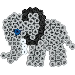Hama Maxi 600 Beads and 2 Pegboards – Lion/Elephant in Tub
