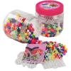 Hama Maxi Beads and Pegboard Set in Tub, Pink - 400 Beads