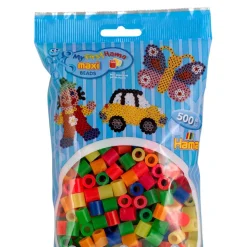 Hama Maxi Beads in Bag, Neon, 500 pcs
