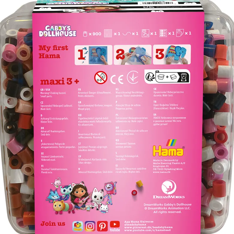 Hama Maxi Gabby's Dollhouse in Tub + 900 Beads