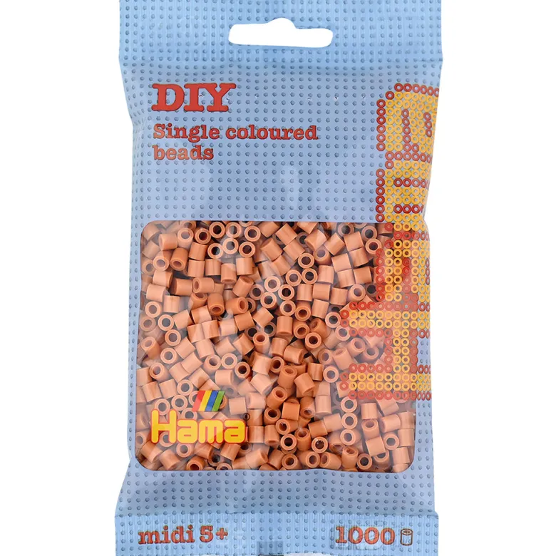 Hama Midi Beads in Bag, Light Brown - 1000 pcs