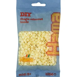 Hama Midi Beads in Bag, Light Yellow - 1000 pcs