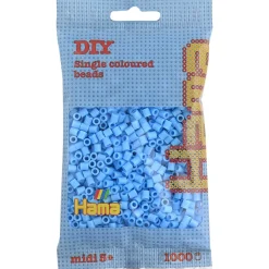 Hama Midi Beads in Bag, Pastel Blue - 1000 Pieces