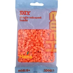 Hama Midi Beads in Pouch, Apricot - 1000 Pieces