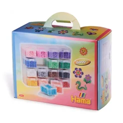 Hama Midi, Large Storage Box with 16 Compartments and Midi Beads