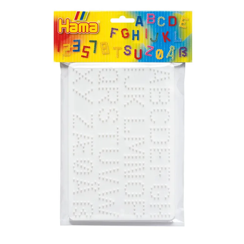 Hama Pegboard Set for Midi Beads – 2 pcs: Numbers & Letters