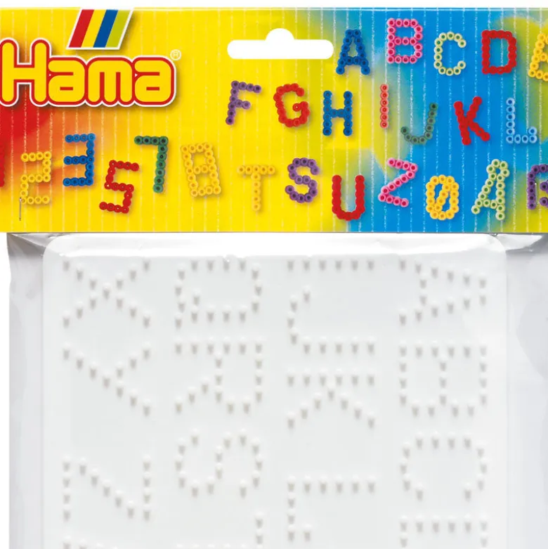 Hama Pegboard Set for Midi Beads – 2 pcs: Numbers & Letters