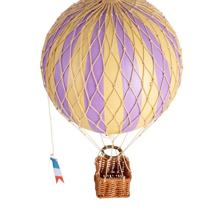 Hot Air Balloon, Lavender - 18 cm